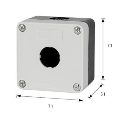 China DELIXI LAY5s-HZ11 1hole Series Push Button Switch Control Station White Box 71*51*71mm for sale