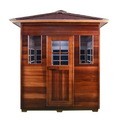 China Traditional Wooden Sauna Room Computer Control Panel Smartmak Sauna Room Outdoor Sauna for sale