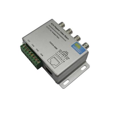 China Aluminum-alloy cctv accessories UTP 4 channel rj45 AHD CVI TVI HD video balanced transformer passive transceiver for sale