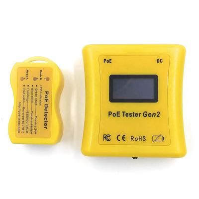 China PoE Detector for IEEE 802.3 or Passive PoE Power Over Ethernet Voltage and Current Tester POE Tester Sets for sale