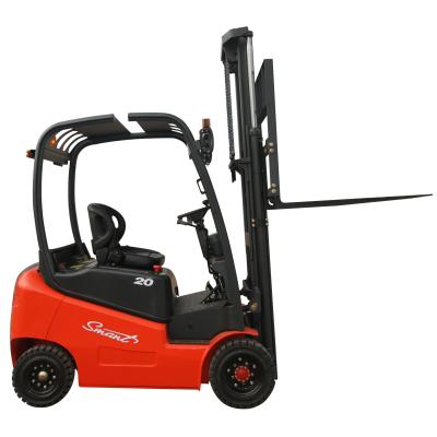 China Hotels Customized Mast Lithium Battery Forklift 2 Ton Electric Forklift for sale