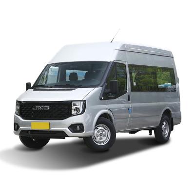 China Leather Seats 2023 JMC Fushun Cargo Van 3-17 Seat Passenger Car Diesel 8-speed Automatic 2.0T 146hp No Stability Control for sale