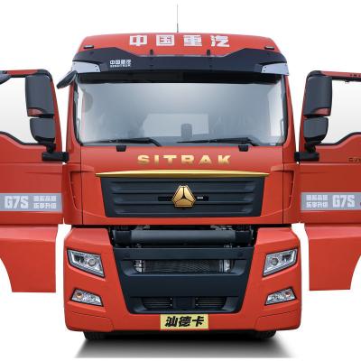 China 10 banden ABS SinoTRUK SITRAK G7S Zware vrachtwagen Luxe versie 540 pk 6x4 CNG-tractor voor en zware vrachtwagen Te koop