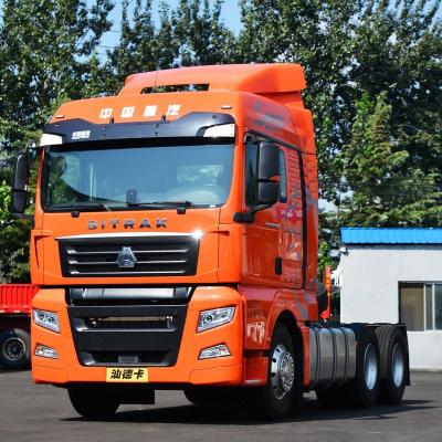 China Handmatig venster Nationale zware vrachtwagen SITRAK C9H C7h G7 800 pk Sitrak trekker Truck 6X4 4x2 10 AMT Automatische trekker Te koop