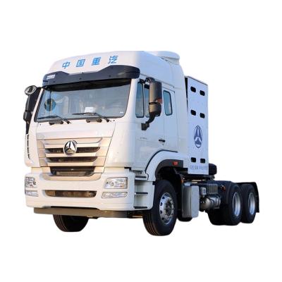 China 430HP 6X4 HOWO CNG/LNG Tractor Truck Gas Tractor Head for Port Transportation ABS Antilock Braking System Safeguarded for sale