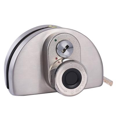 China 3 zinc alloy+ 303 stainless steel 2022 hot sale double open glass door lock Blue&tooth fingerprint lock free open office intelligent door lock wholesale for sale