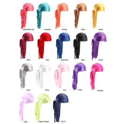 China Wholesale Cheap Wholesale Durag Silk Muslim Simple Unisex Headwrap Satin Doo Cloth for sale