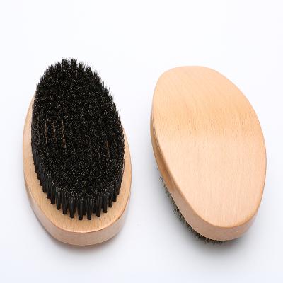 China Hot Selling Duct OEM Bear Brush Curved 100% Wood Mens Curve Wave Brush for sale