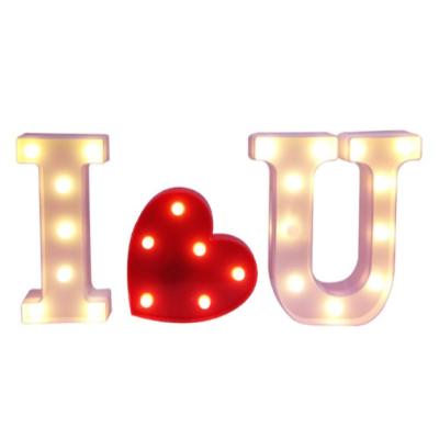 China Marriage Proposal Festival Flashing Decoration Marry Me Red Love Letter Heart Shape Modeling LED Light For Valentine's Day Outdoor Decor for sale