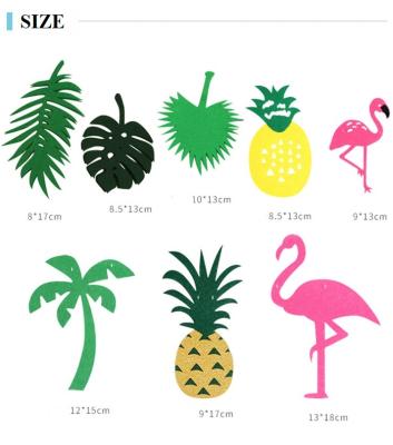 China New Eco-friendly Lei Pineapple Banner Garland Hawaiian Flamingo Air Balloons Inflatable Hawaiian Party Supplies For Kids Birthday Party Decor for sale