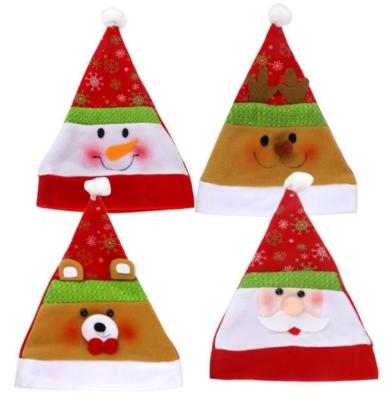 China Environmentally Friendly And Glittering Cartoon Hot Sale Cartoon Amazon Hat Christmas Decorations DIY Nonwoven Kids Festival Decorations Props for sale