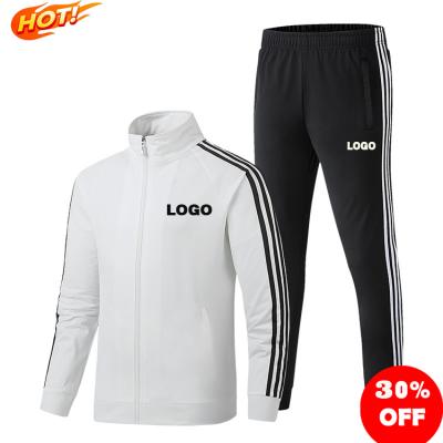 China Breathable 2021 New Fashion Brand Sportswear Suits Mens Jogging 2 Piece Tracksuit for sale