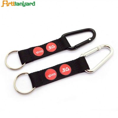 China Widely used for Medal & Badge Gifts Mounting Titanium Carabiner Snap Hooks Short Hook Lanyard Keychain Lanyard Key Chain Custom Polyester Carabiner for sale