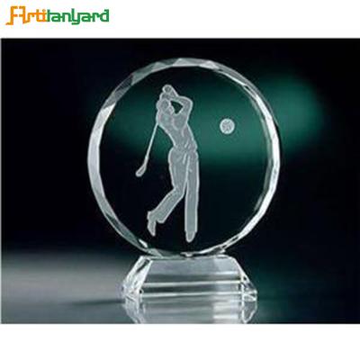 China China Blank Medal Engraving Custom Golf Crystal Medal Display Stand for sale