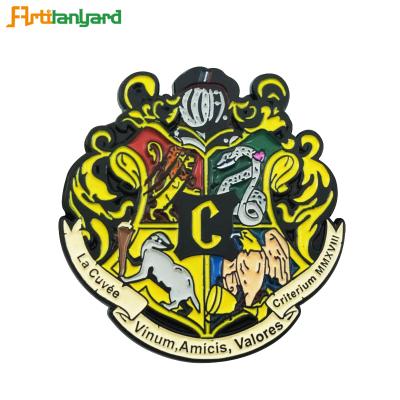 China Custom Africa Badge Maker Enamel Lapel Pin Metal Security Military Cap Badge for sale