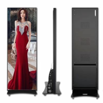 China P3 650*1930MM >600 Nits Front service Cabinet Smart LED Poster Display for sale