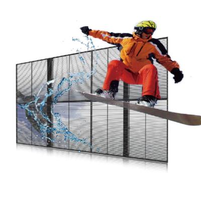 China P5.2-10.4 Outdoor Transparent LED Display Professional Thin Advertising Video for sale