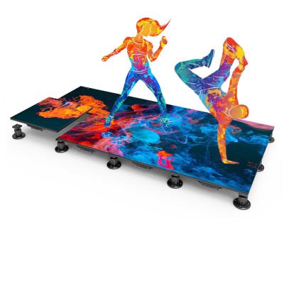 China P5.2 Interactive LED Dance Floor Display Professional High Brightness For Mall en venta