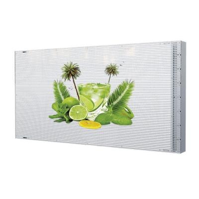 China P4 Adhesive Transparent LED Display 240x1500mm Front Service For Glass Window zu verkaufen