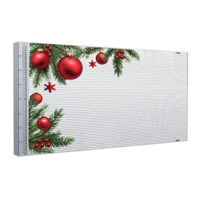 China P4 Pantalla LED adhesiva transparente de 240x1500 mm 3,5 kg por metro cuadrado en venta