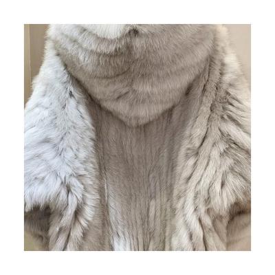 China 2022 New Winter Coat Jacket Women Warm Soft Fox Fur Coat With Hood Fashion Style Fur Coat For Lady for sale