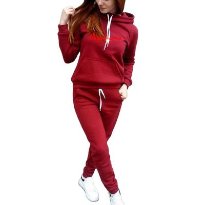 China Simple and fashionable breathable hoodie suit made of comfortable cotton hoodie suit for women for sale