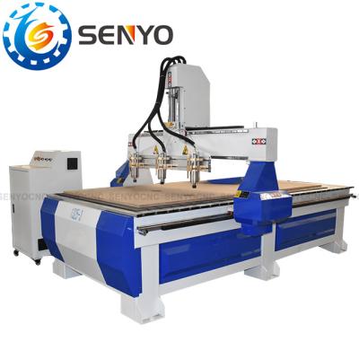 China Hotels China Router 4x8 Ft 1325 Price Stone Center Cnc Machine Wood 3 heads cnc router 1325 for sale