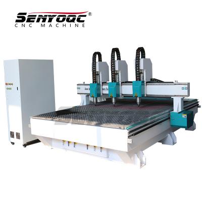 China Hotels 2 4 6 8 Axis Multi Heads 3D CNC Router 4 Axis Automatic Wood Carving Machine for sale