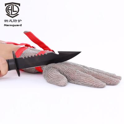 China Slaughter houses fish and shellfish processing Manufactory Wholesale safety gloves latex black leather with factory prices for sale