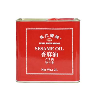 China PRB 2L Sesame Oil Metal Bucket 100% Plastic Bucket 100% Plastic Pure Frying Oil Pearl River Hot Bridge Cooking for Hotpot, Seafood for sale