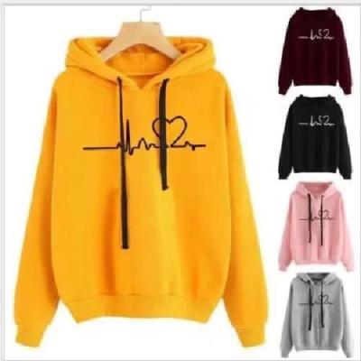 China Wholesale Autumn Winter Solid Color Plus Size Women Viable Ladies Soft Hoodie for sale