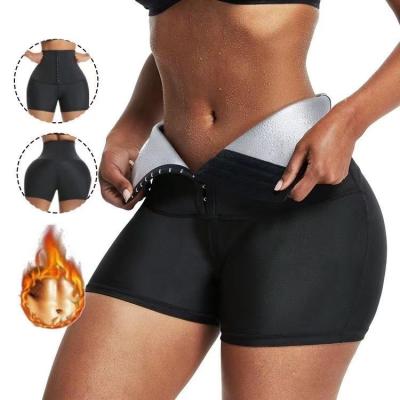 China New Summer Breathable Women's High Waist Sports Fitness Ins Breathable Women's Breasted Abs Sweat Waist Yoga Shorts for sale