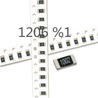 China 1206 SMD Resistor 1/4 W Accuracy 1% For 1K/10K/100K/6.8K/220K/30K/1.2K/8.2K/120/12K/0R Resistor 1/4 W Accuracy 1% /200R/560/33R/49.9R/330R/220R/10R/470R 1206 SMD for for sale