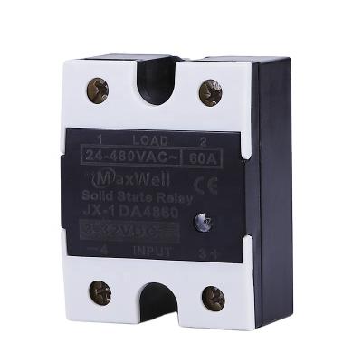 China Sealed 60A SSR-60DA DC NON to AC type ssr solid state relay single phase for sale