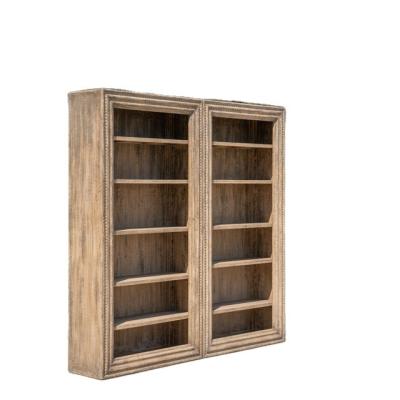 China Durable Mid Century Rack Antique Furniture Display Cabinet Accent Cabinet Wood Cabinet Bookcase Shelving for sale