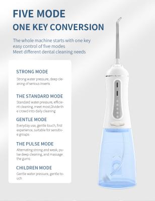 China Portable Rechargeable Cordless Car Irrigation Water Flosser Dental Oral Teeth Cleaner For Travel for sale