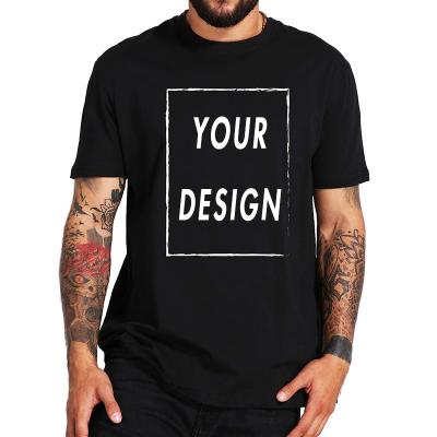 China Custom Anti-Wrinkle EU Size 100% Cotton T-shirt Make Your Design Logo Text Men Women Print Original Design High Quality Gifts T-shirt for sale