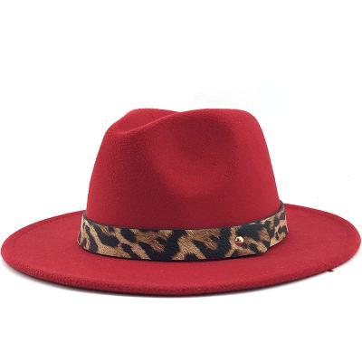 China Character Party Music Festival Fashion Women's Wide Brim Polyester Fedora Hats Custom Fashionable Solid Color Felted Hats Wide Dress Hat for sale