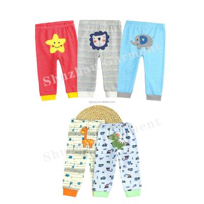 China New Style Anti-Static Wholesale Price 5 Pack Baby Pants Cotton Embroidered Baby Jogger Pants Long Te koop