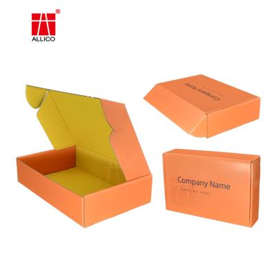 China Recycled Materials Custom LOGO New Arrival FO Folding Cosmetic Simple Elegant Corrugated Paper Box for sale