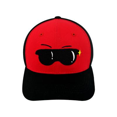 China COMMON High Quality Cheap Jellie Monster Hat Black Printed With Cool Sunglasses Peaked Hat for sale