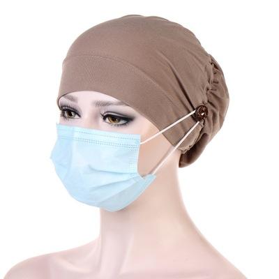 China New Premium Quality Hijabs Hat For Men And Women Warm Outdoor Hat With Buttons Easy To Use Mask Hat Can Stick To Masks for sale