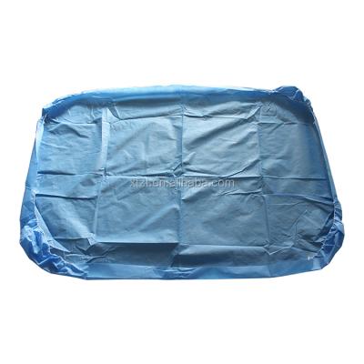 中国 Flat / With or Without Elastic Disposable Surgical Medical Nonwoven Bedspread Cover Sheet For Hospital 販売のため