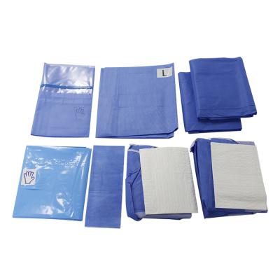 중국 Nonwoven Disposable Ultrasonic C Stitch Hospital Delivery Birth Pack Surgical Sterile Kits Thyroid Laparotomy Extremity Urology Universal Package 판매용