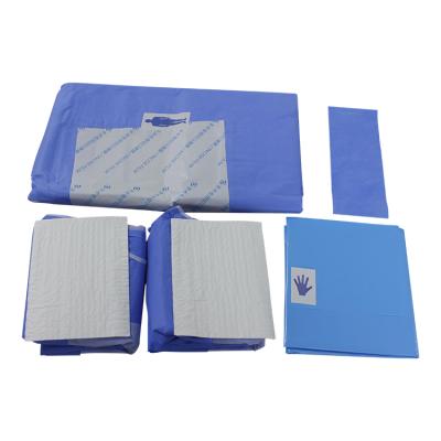 중국 Surgical Pack Disposable Sterile Craniotomy Pack Medical Disposable Sterilized Surgical Craniotomy Drape Set 판매용