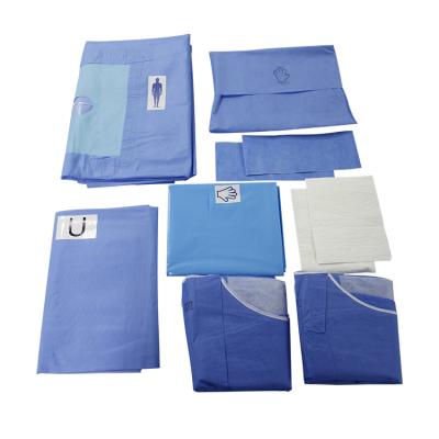 China Eco - Friendly Hospital Use Disposable Medical Surgical Knee Arthroscopy Drape Package for sale