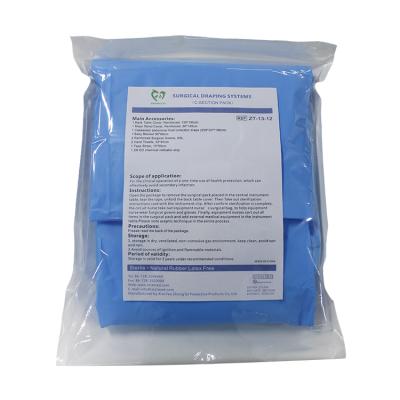 Cina Sterile Non Woven Sterile Surgical C-Section Drape Package in vendita