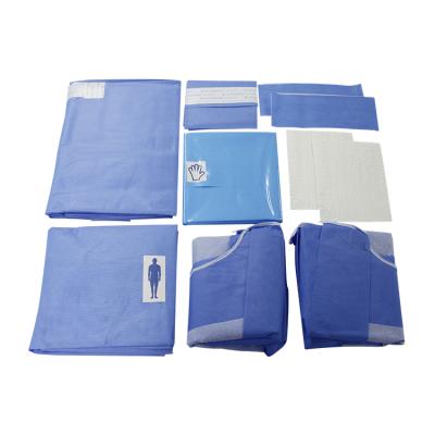 中国 Hospital Personal Safety Surgical Pack Disposable Steril Orthopedic Drape Packs Surgery Kit 販売のため