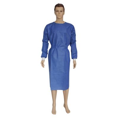 Cina Disposable long sleeve PP/non-woven/SMS surgical gown, isolate gown in vendita