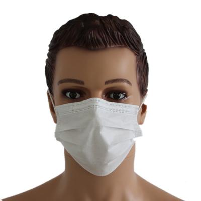 China Breathable Disposable Surgical Face Mask With Elastic Earloop 3 Ply Nonwoven Medical Consumables White Black Face Masks for sale